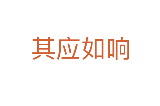 其應如響