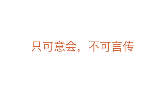 只可意會,不可言傳