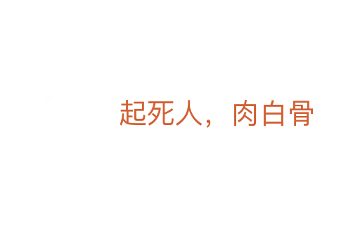 起死人，肉白骨