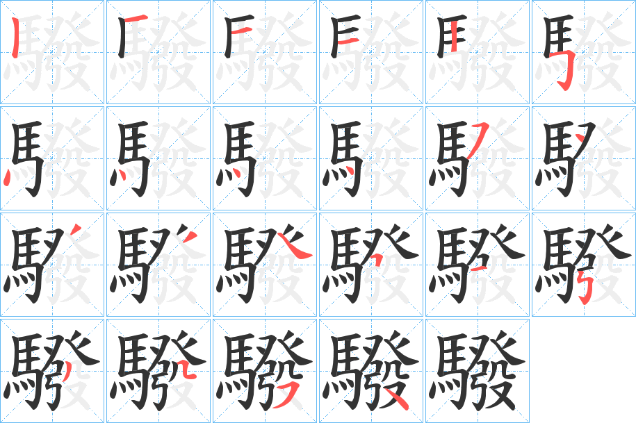 驋的筆順?lè)植窖菔?>
					
                    <hr />
                    <h2>驋的基本信息</h2>
                    <div   id=