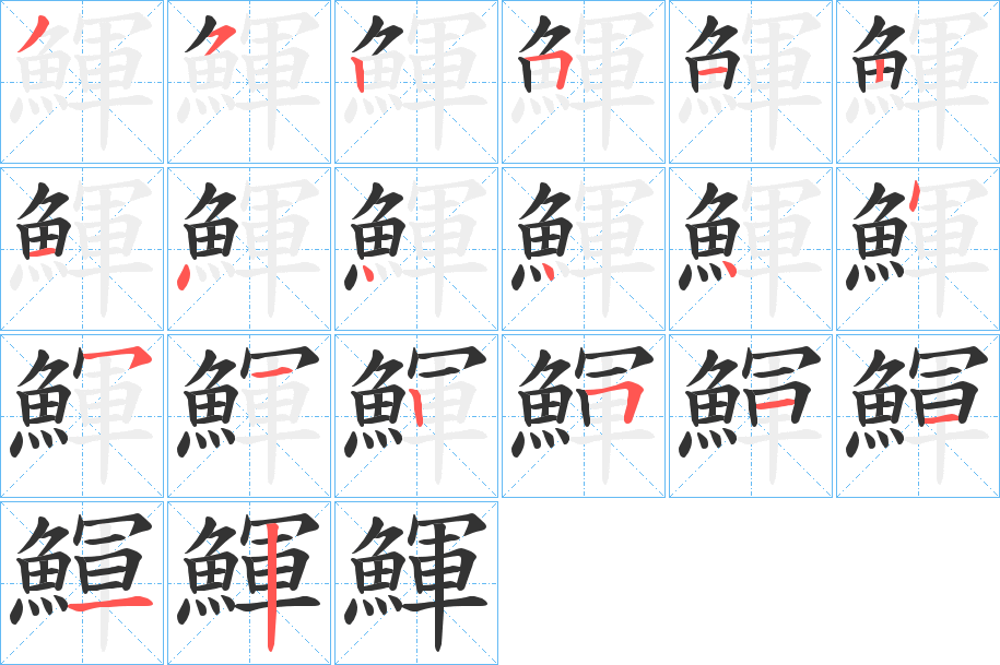 鯶的筆順?lè)植窖菔?>
					
                    <hr />
                    <h2>鯶的基本信息</h2>
                    <div   id=